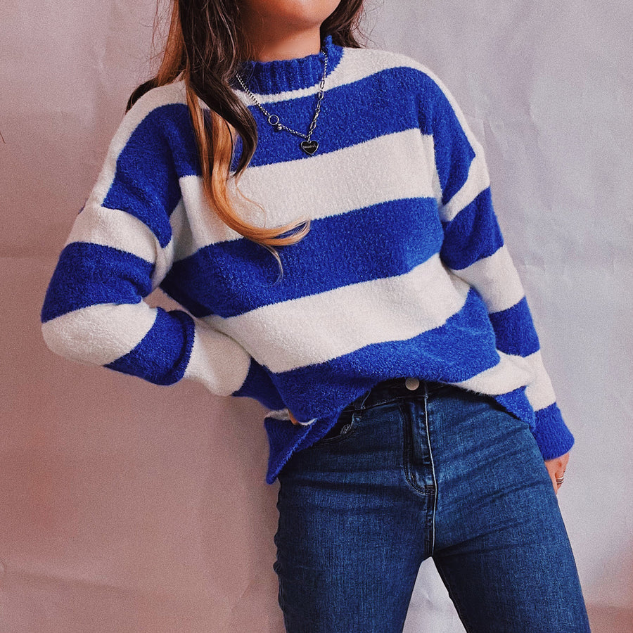 Casual Bold Stripes Sweater