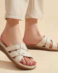 Summer Flat Plus Size Soft Bottom Non-slip Tendon Bottom Soft Leather Sandals