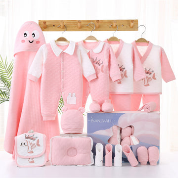 Newborn Cotton Products For Autumn And Winter Gift Set