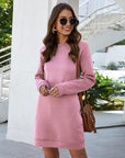 Round Neck Long Sleeve Women's Dress Sweater