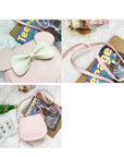 Cute And Adorable Bowknot Soft Girl Student Children's Small Bag Pu Female