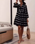 Summer Flared Sleeves V-neck Dress