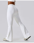 Women's Cross High Waist Yoga Sports Bell-bottom Pants