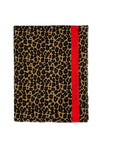 Festive Red Classic Leopard Pattern Imitation Cashmere Autumn And Winter Thick Warm Talma