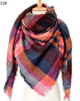 European And American Autumn And Winter Plus-sized Double-sided Qicaigei Scarf Women's Shawl