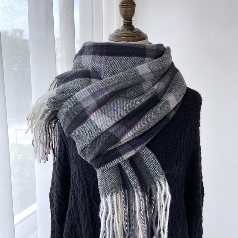 Plaid Scarf Women's Autumn And Winter Scarf