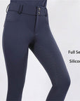 Nylon Women's Competition Equestrian Long Breeches Full Seat Silicone