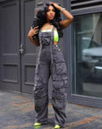 Women's Fashion Loose Denim Jumpsuit