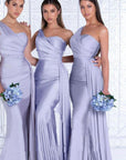 Plus Size Fat MM Mermaid One Shoulder Elegant Wedding Dress