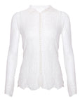 Slim Lace Inner Match Pearl Thin Cardigan