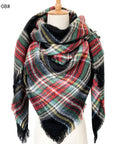 European And American Autumn And Winter Plus-sized Double-sided Qicaigei Scarf Women's Shawl