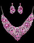 Colorful Bridal Necklace And Earring Set