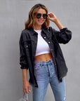 Fashion Ripped Shirt Jacket