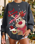 Christmas Elk Owl Sweater