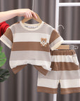 Children's Cartoon Short-sleeved Shorts Suit