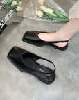 French Minority Retro Closed Toe Sandals