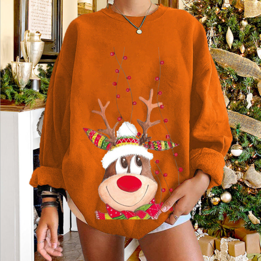 Christmas Elk Owl Sweater