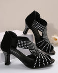 New Rhinestone High-heeled Peep Toe Sandals