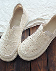 Cotton And Linen Art Summer Retro Super Soft Bottom Breathable Mesh Shoes