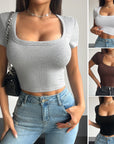 Women's Short Navel-exposed Fashion T-shirt