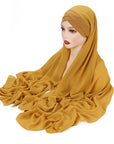 New Convenient Closed-toe Scarf Four Seasons Universal Plain Chiffon