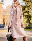 Slim-fit Hooded Sweater Dress