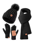 Knitted Hat, Gloves & Scarf