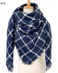 European And American Autumn And Winter Plus-sized Double-sided Qicaigei Scarf Women's Shawl