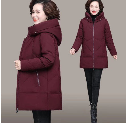 Middle-aged And Elderly Women's Cotton-padded Coat