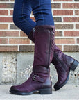 Low Heel High Leg Boots