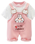 Children's Clothing Baby Summer Cartoon Short-sleeved Overalls