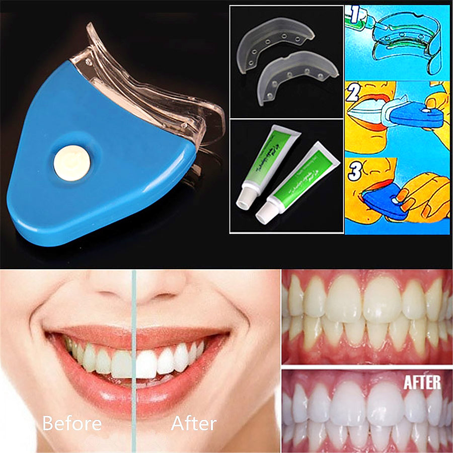 Oral Gel Teeth Whitening Whitener Dental Bleaching LED