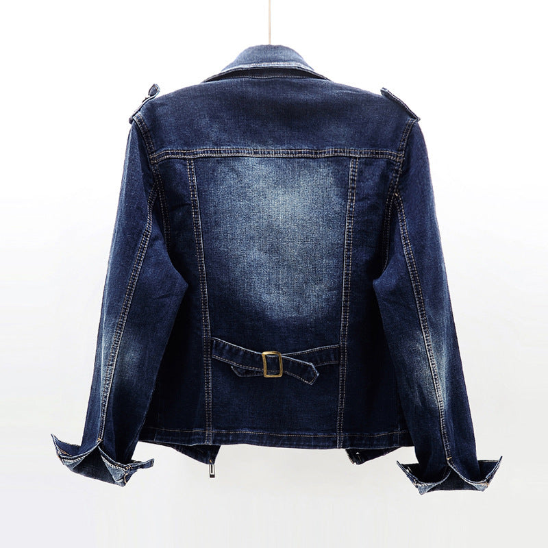 Slim Fit Stretch Denim Jacket