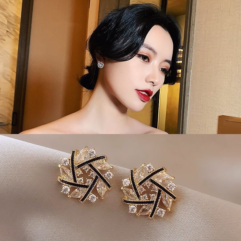 Temperament Net Earrings Female Earrings