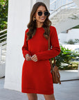 Round Neck Long Sleeve Women's Dress Sweater