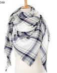 European And American Autumn And Winter Plus-sized Double-sided Qicaigei Scarf Women's Shawl