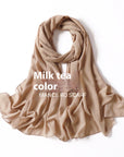 Pure Color Pearl Chiffon Scarf Headcloth Veil Chiffon Scarf