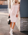 Slim-fit Hooded Sweater Dress