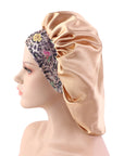 Bohemian Style Large Printed Hair Band Sleeping Hat