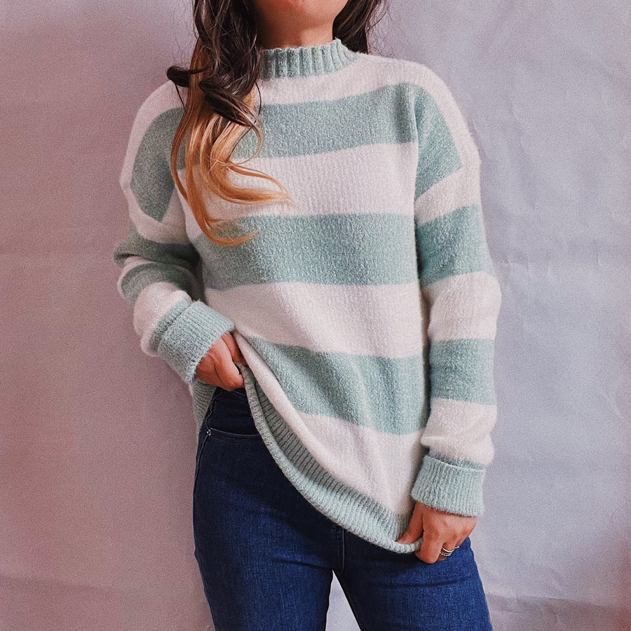 Casual Bold Stripes Sweater