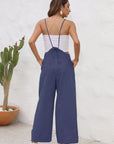 Women's Solid Color Casual Jumpsuit