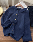 Retro Lazy Style Sweater Cardigan Jacket Women