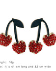 Female Summer Alloy Cherry-shaped Earrings