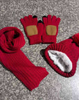 Knitted Hat, Gloves & Scarf