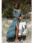 European And American Bohemian Printed Casual Skirt Beach Dress