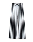 Women's Fashionable Loose Vertical Stripes Slimming Casual Wide-leg Pants